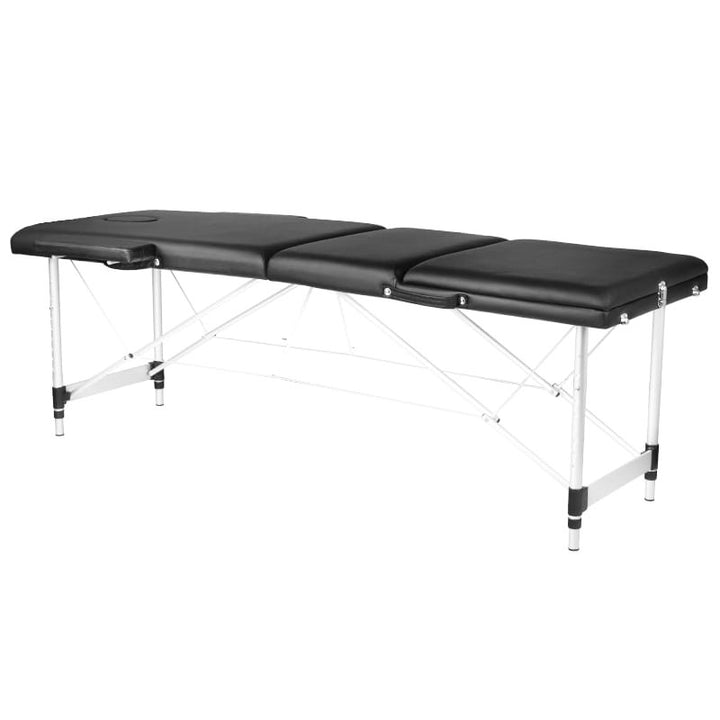 Mesa plegable de tatuaje de aluminio Komfort 3 segmentos negra