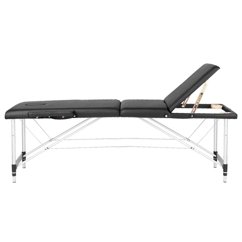 Mesa plegable de tatuaje de aluminio Komfort 3 segmentos negra