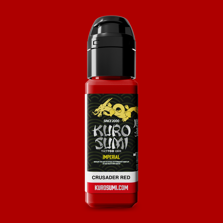 Kuro Sumi Imperial Tattoo Ink Crusader Red 22ml - Tattoo Ink
