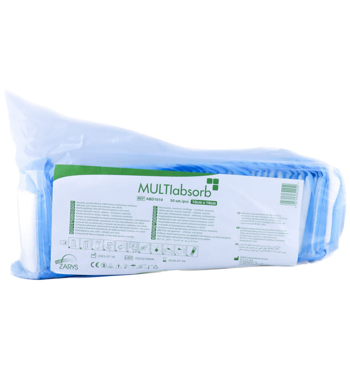Healing Compresses 10x20cm 50pcs Disposable MULTIabsorb Highly Absorbent