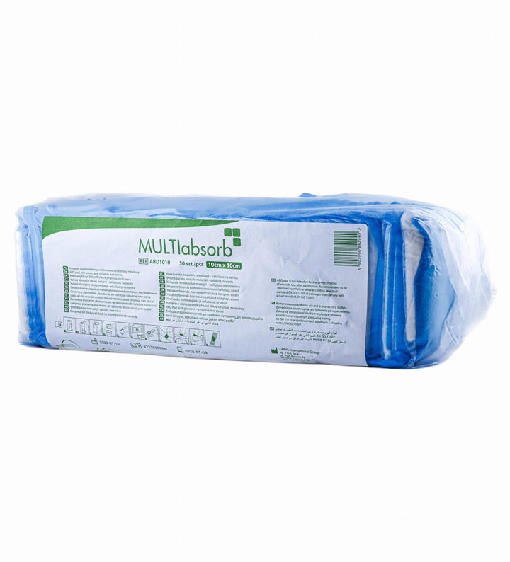 Healing Compresses 10x10cm 50pcs Disposable MULTIabsorb Highly Absorbent
