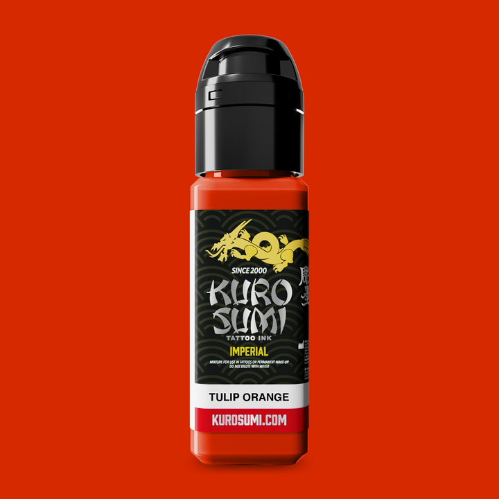 Kuro Sumi Imperial Tattoo Ink Tulip Orange 22ml - Encre de Tatouage