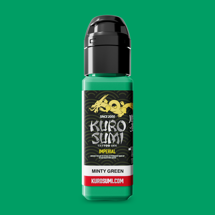 Kuro Sumi Imperial Tattoo Ink Minty Green 22ml - Encre de Tatouage