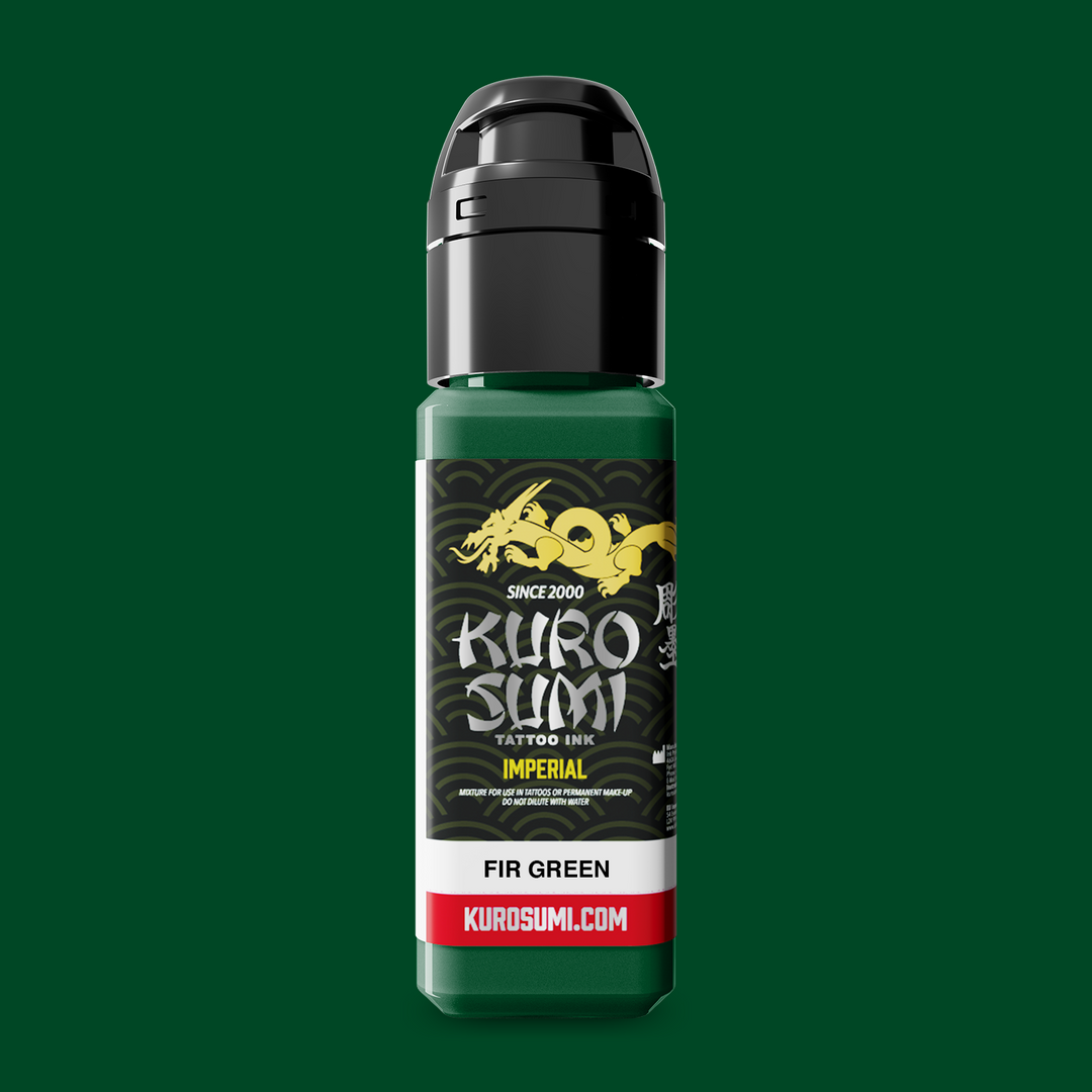 Kuro Sumi Imperial Tattoo Ink Fir Green 22ml - Encre de Tatouage
