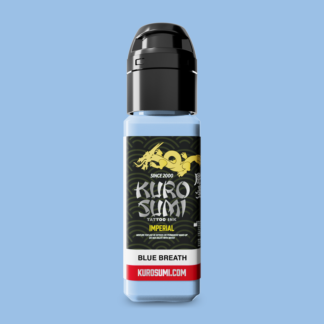 Kuro Sumi Imperial Tattoo Ink Blue Breath 22ml - Encre de Tatouage