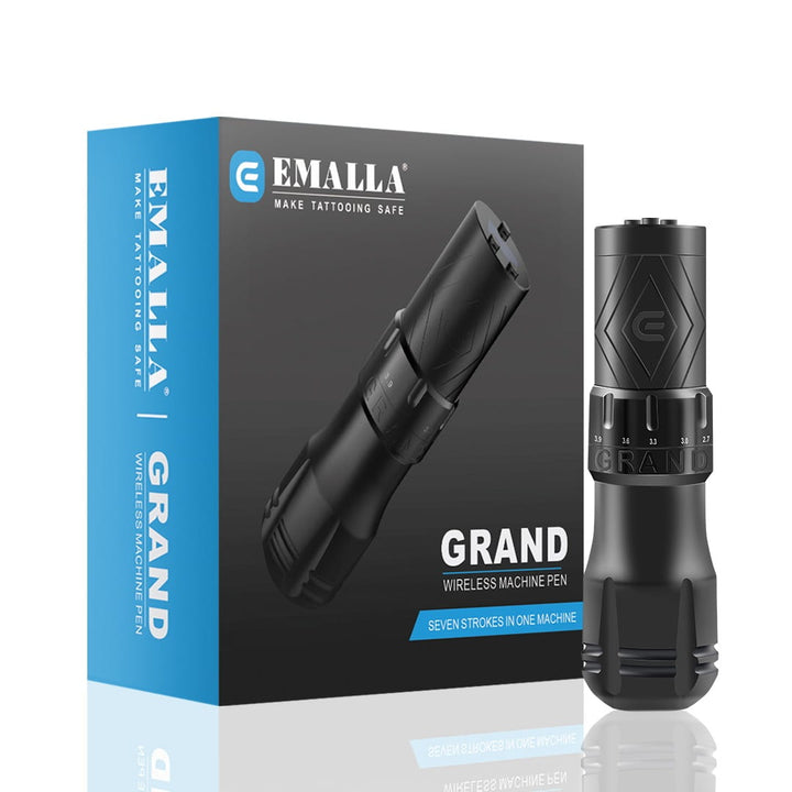 EMALLA GRAND Machine à Tatouer Sans Fil de Type PEN - 7 Vitesses