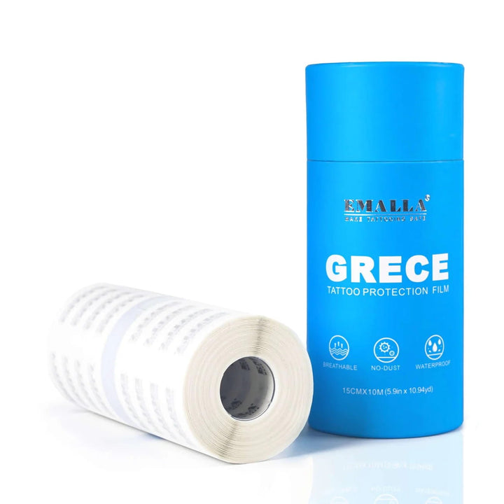EMALLA Grece 0,02 mm Verbandrolle Schutzfolie Second Skin 15 cm x 10 m