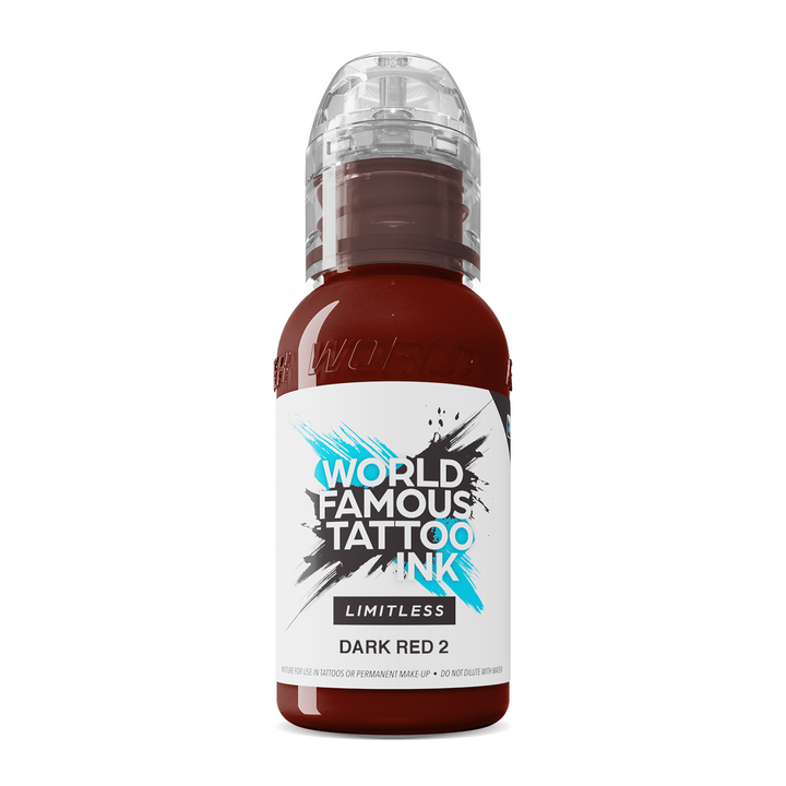 World Famous Limitless Dark Red 2 - Tinta para Tatuaje 30ml