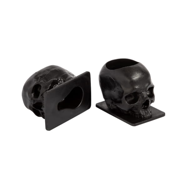 Saferly Skull Farbtöpfchen - 16 mm - 200 Stück Schwarz