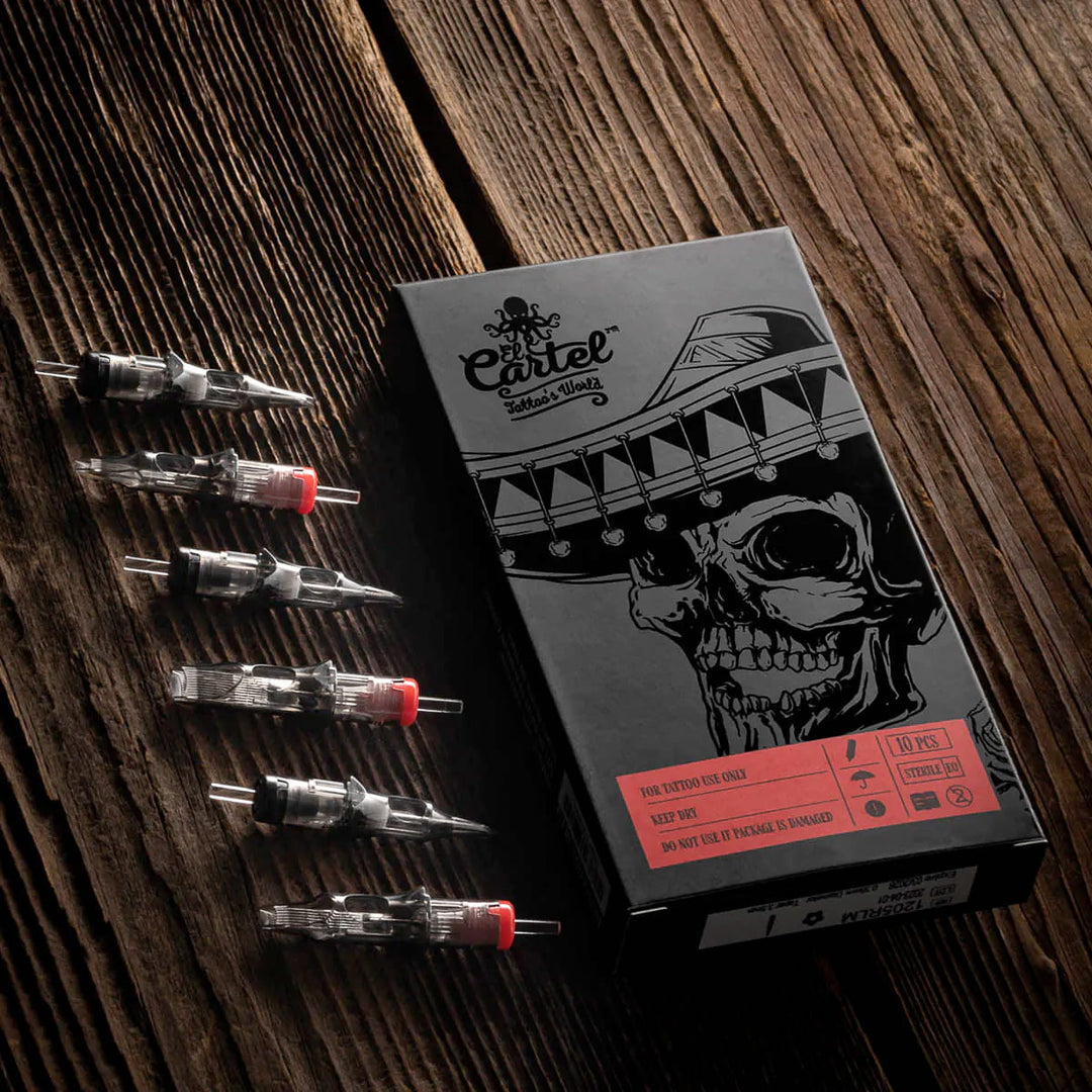 Agujas Cartridge para tatuaje El Cartel RMW Round Magnum Wide V2 10 uds.