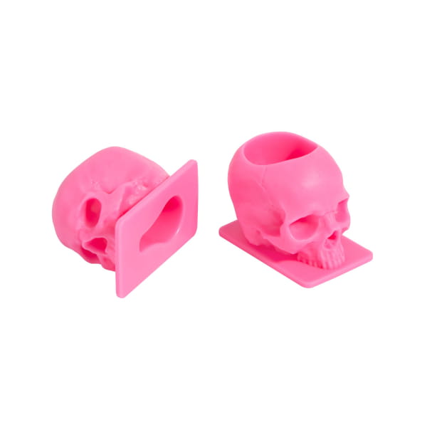 Saferly Skull Ink Cups - 16 mm - 200 pcs Pink
