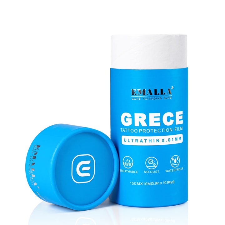 EMALLA Grece 0,01 mm ultradünner Verband auf Rolle Schutzfolie Second Skin 15cmx10m