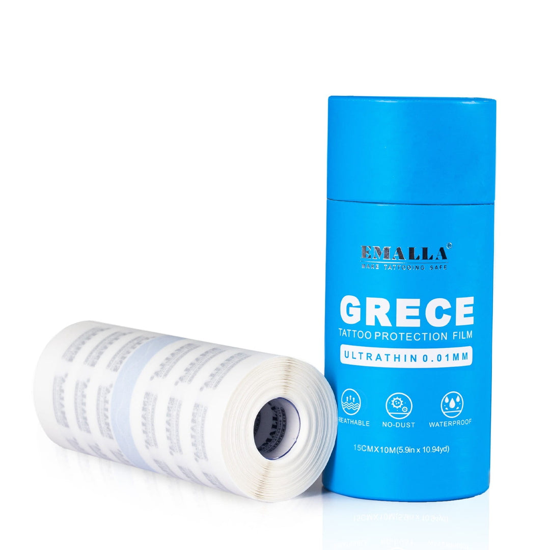 EMALLA Grece 0,01 mm ultradünner Verband auf Rolle Schutzfolie Second Skin 15cmx10m