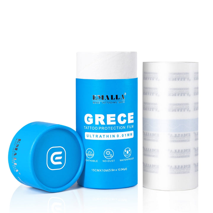 EMALLA Grece 0,01 mm ultradünner Verband auf Rolle Schutzfolie Second Skin 15cmx10m