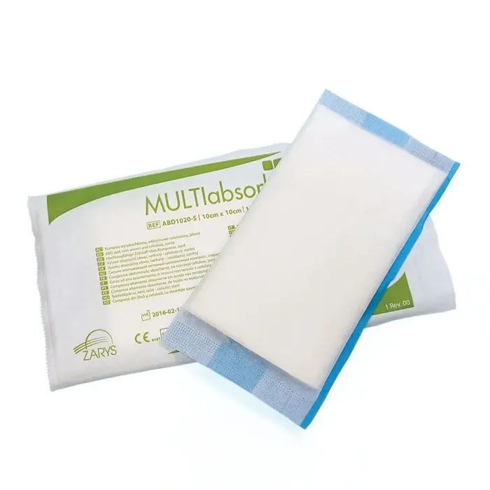 Wundkompressen 10x10cm 25 Stück STERIL MULTIabsorb Hochsaugfähig