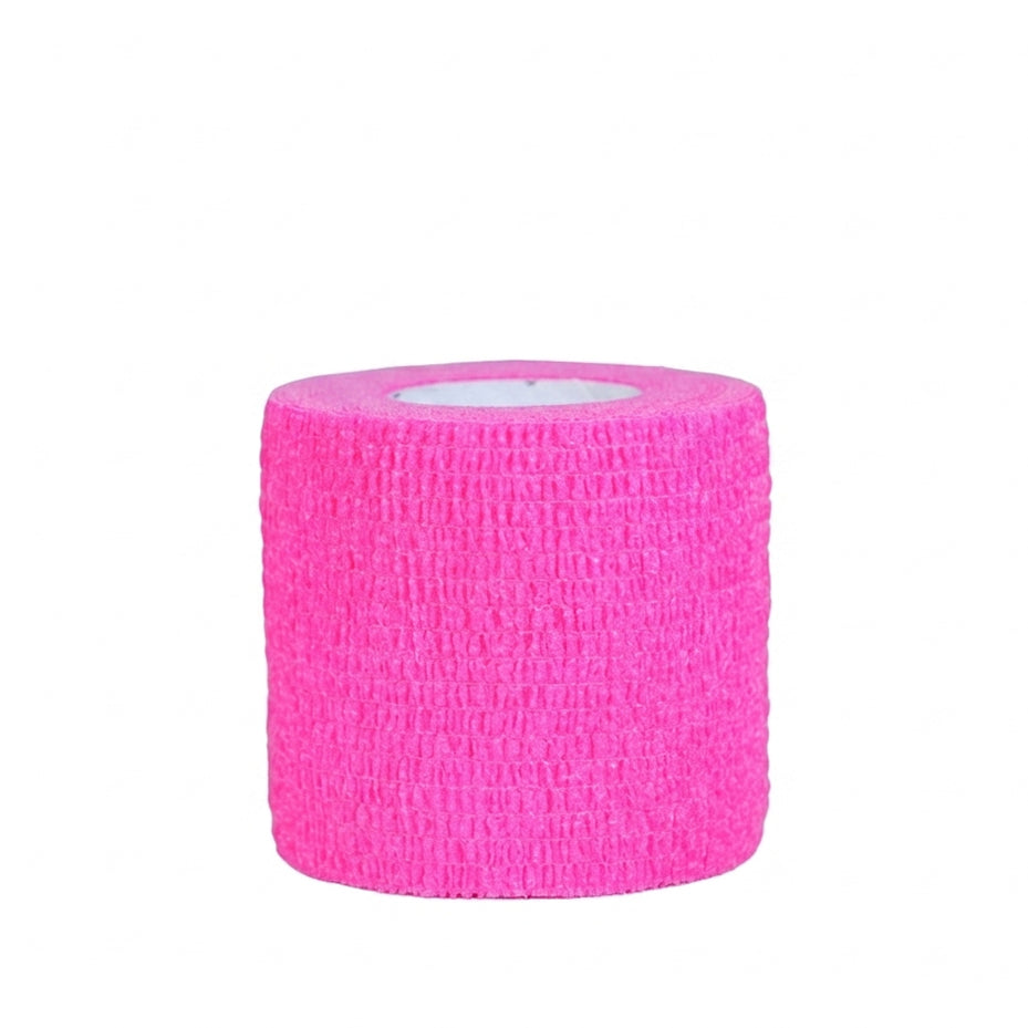 Kohäsiver selbstklebender Griffverband 5cm x 4,5m intensiv rosa