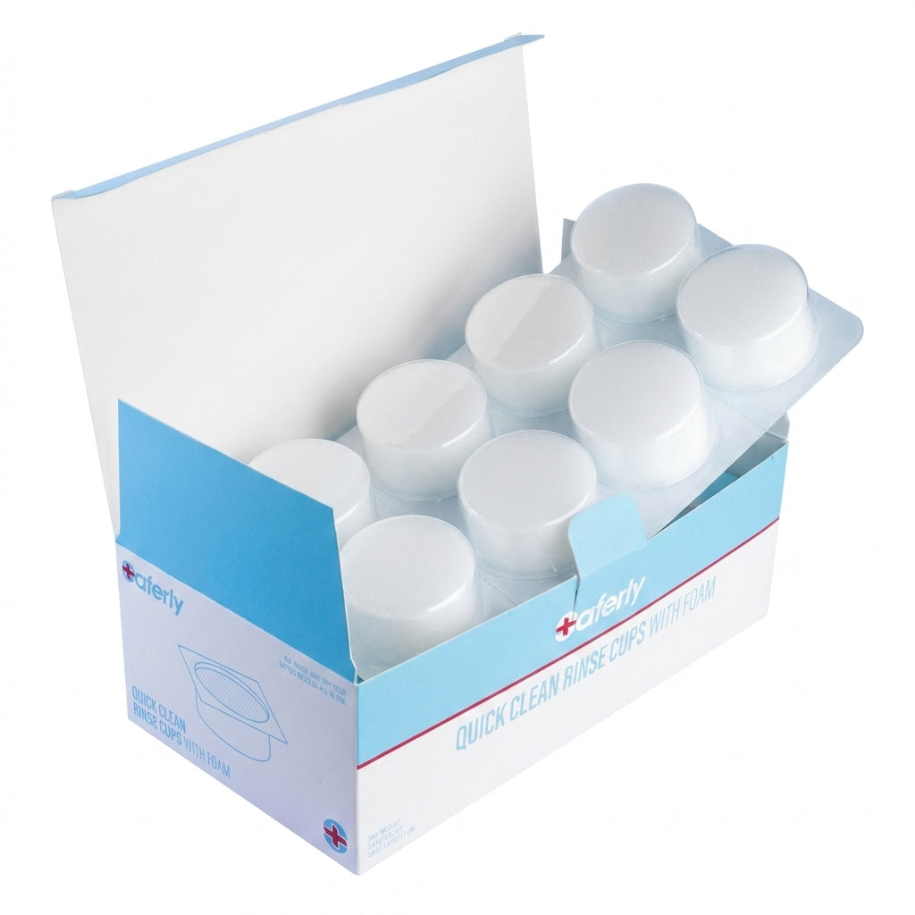 Saferly - Vasos para enjuague con esponja, 24 uds.