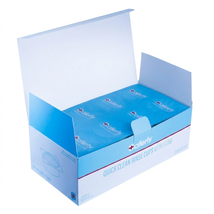 Saferly - Vasos para enjuague con esponja, 24 uds.