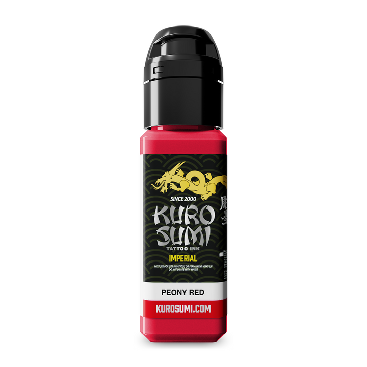 Kuro Sumi Imperial Tattoo Ink Peony Red 22ml - Tattoo Ink